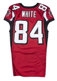 2013 Roddy White Game Used Atlanta Falcons Home Jersey Photo Matched To 1/13/2013 